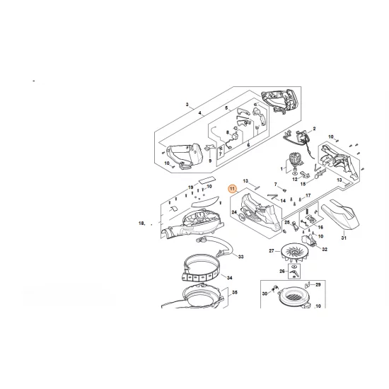 STIHL   Obudowa silnika SA02 600 0802
